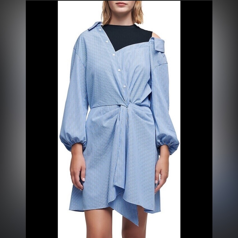Maje Ritavi Asymmetric Layered
Shirt Dress
Size 38